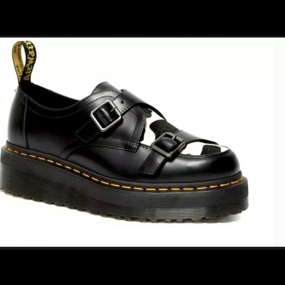 Dr. Martens Sidney Hair On Creeper Platform Shoes